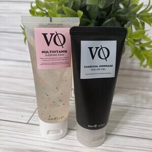 NEW Vitamasques Charcoal Gommage Peeling Gel + Multivitamin Sleeping Mask Set